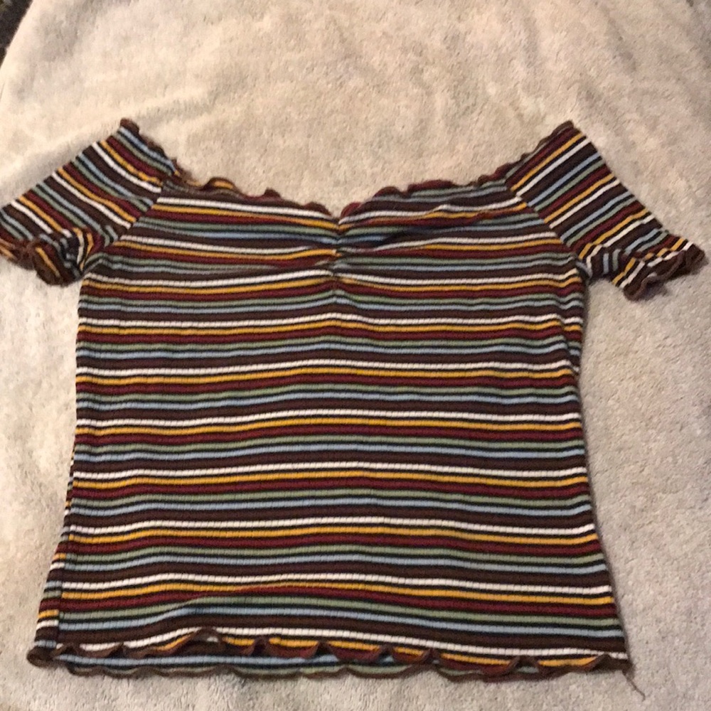 Striped crop top size S